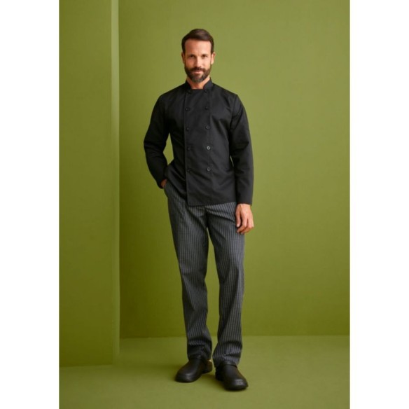 pantalón cocinero cuadros negro línea económica 4