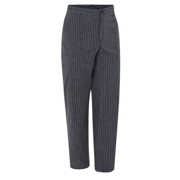 pantalón cocinero cuadros negro línea económica 1