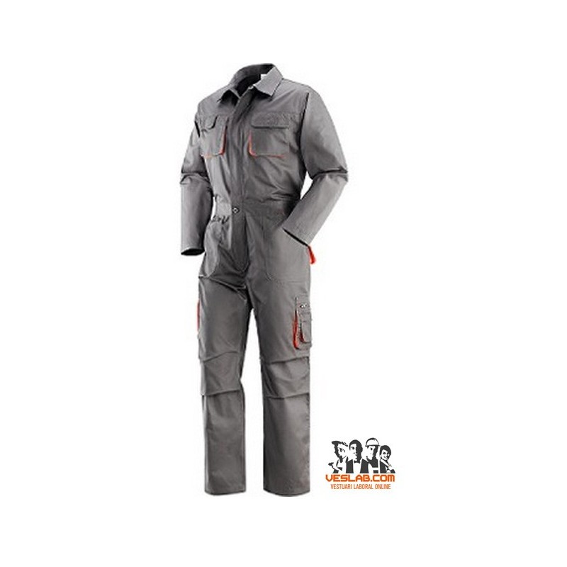 buzo willis bicolor gris / naranja 1