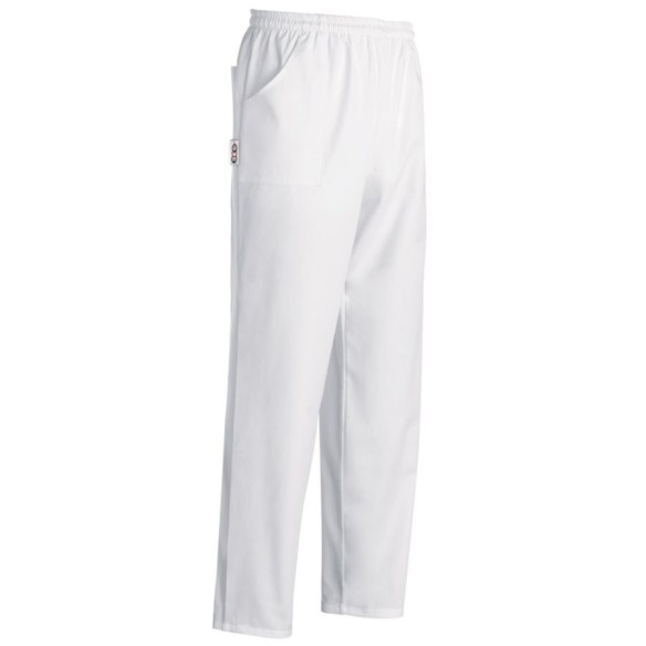 PANTALO EGOCHEF WHITE AMB BUTXAQUES