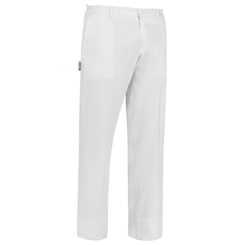 pantalon cocina sin pinzas blanco egochef evo 1