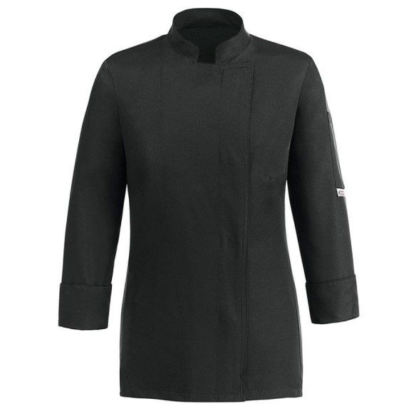 chaqueta cocina mujer slim fit girl negra m/l 1