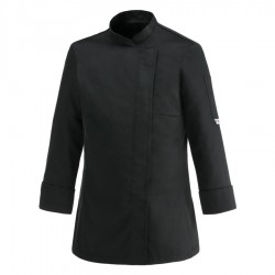 chaqueta cocinera impermeable cheap negra egochef 1
