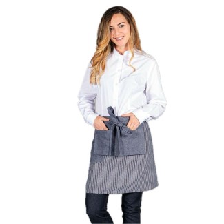 Davantal curt de ratlles | Uniformes Gary's | Veslab