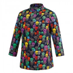 chaqueta cocina color skulls woman 1