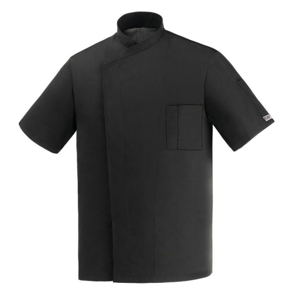 VESTE CUISINE BLACK OTTAVIO MANCHE COURTE