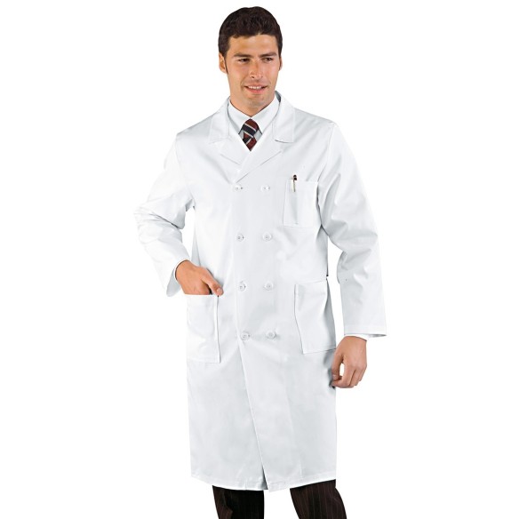 MANTEAU MÉDECIN AVEC DOUBLE BOUTON