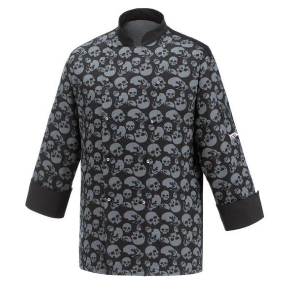 chaqueta cocina black skulls 2