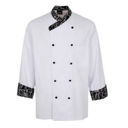 chaqueta cocinero m/larga "kimono" bicolor 1