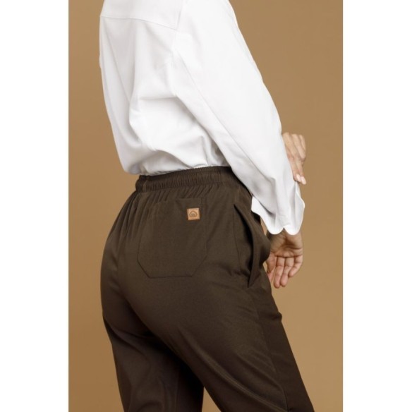 Pantalón Soufflé Microfibla Primesoft Marron  Ampliado| Textil-r | Veslab