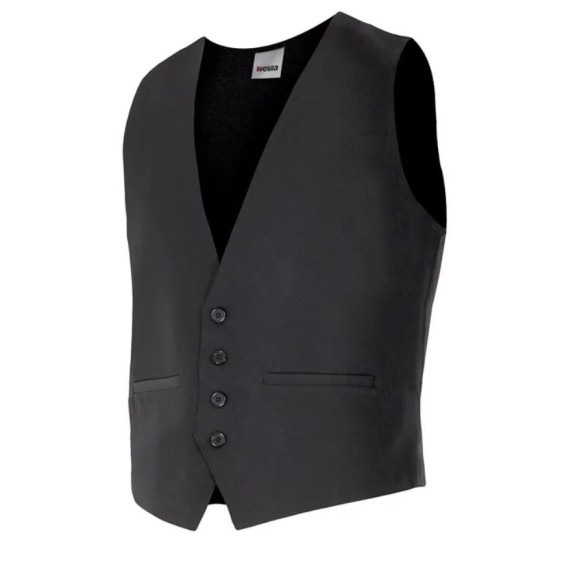 Gilet de serveur noir Velilla | Veslab