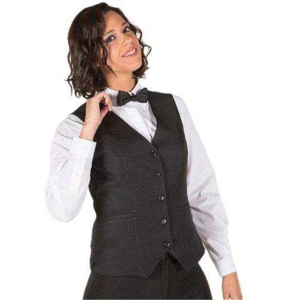 Chaleco Camarera Negro Gary's | Veslab