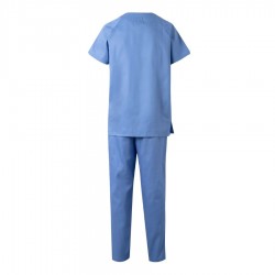 Conjunto Pijama Sanitario Velilla 800 Azul  espalda| Veslab