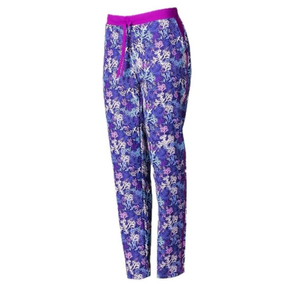 Pantalón sanitario microfibra estampado malva | Uniformes Gary's