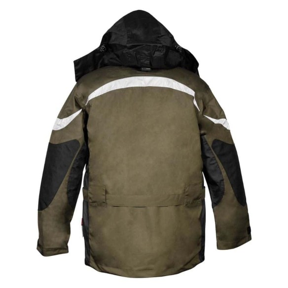 Parka con prenda interior desmontable ICESTROM fango espalda| Cofra