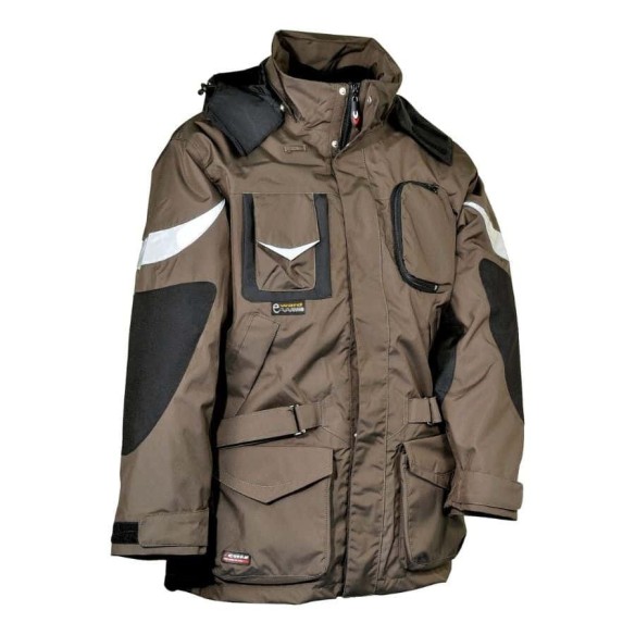 Parka con prenda interior desmontable ICESTROM fango | Cofra