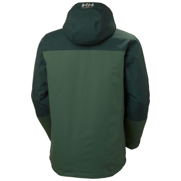 CHAQUETA INVIERNO HELLY HANSEN OXFORD verde espalda 73290