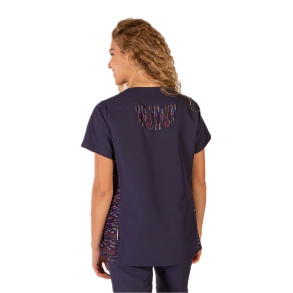 Blusa sanitaria de microfibra ERICA espalda | Uniformes Gary's