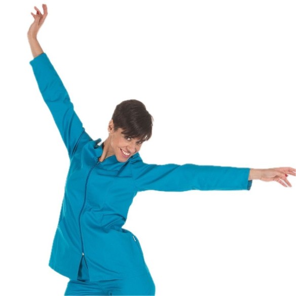 Blouse hygiénique avec fermeture éclair SICILIA | Uniformes Gary's