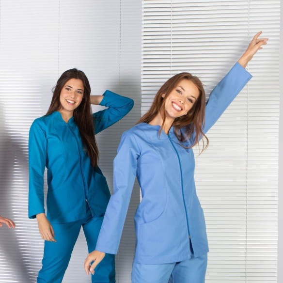 SICILIA zipped medical blouse | Gary's Uniforms | Veslab