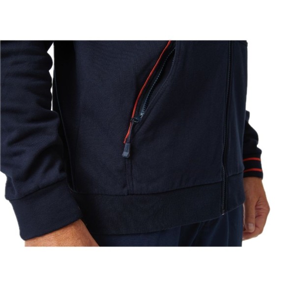 Sudadera con capucha y cremallera Kensington Navy bolsillo | Helly Hansen Workwear