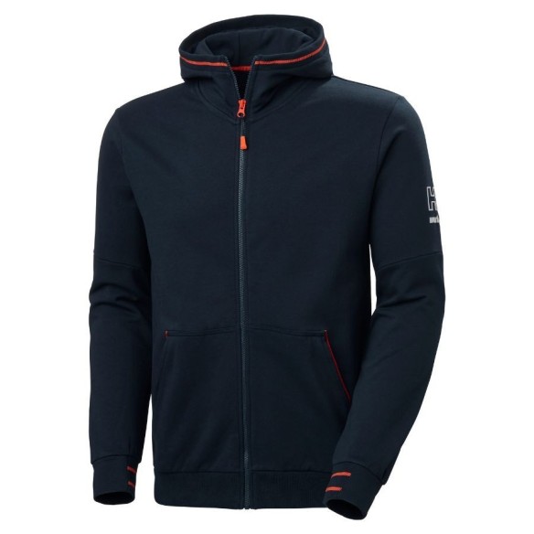 Sudadera con capucha y cremallera Kensington Navy | Helly Hansen Workwear