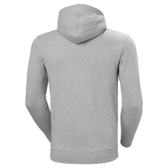 Sudadera con capucha clásica con cremallera grey melange detrás | Helly Hansen Workwear