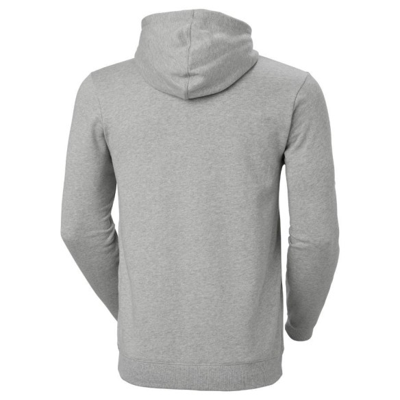 Sudadera clásica con capucha grey melange detrás | Helly Hansen Workwear