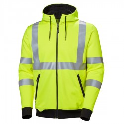 Sudadera con capucha y cremallera de alta visibilidad Addvis Amarillo | Helly Hansen Workwear