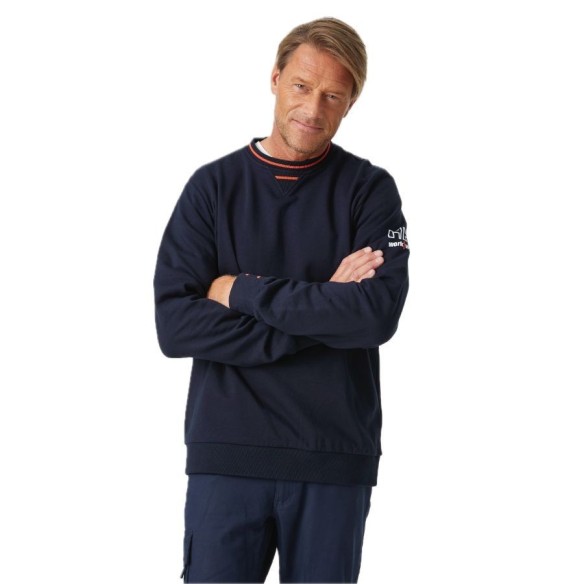 Sudadera Kensington Azul Marino modelo | Helly Hansen Workwear