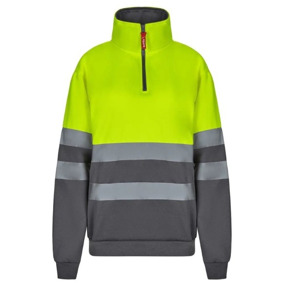 Dessuadora Alta Visibilitat mitja cremallera