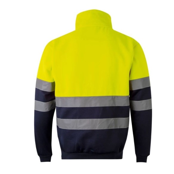 Dessuadora Alta Visibilitat mitja cremallera