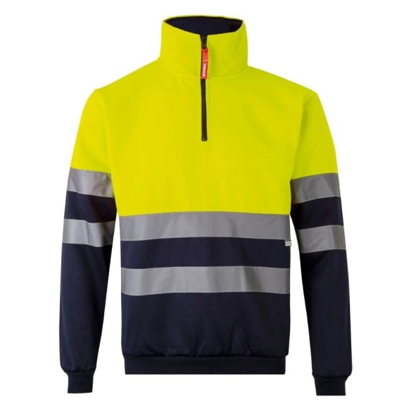 Dessuadora Alta Visibilitat mitja cremallera