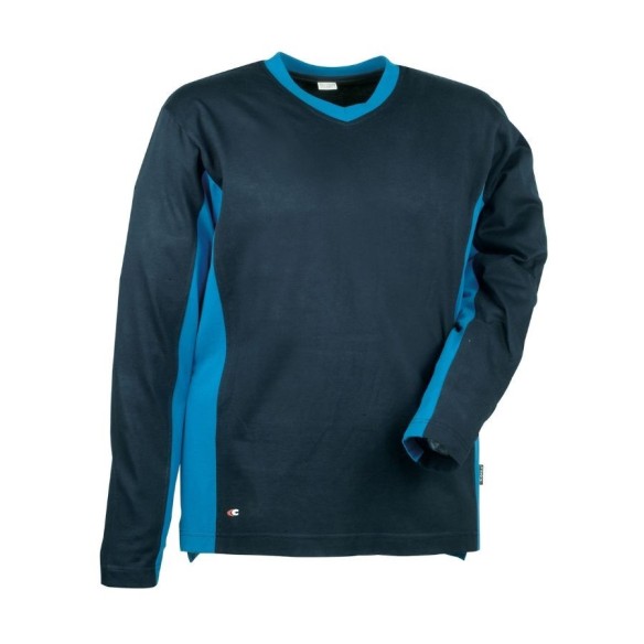 Samarreta bicolor Cofra Madeira blau marí