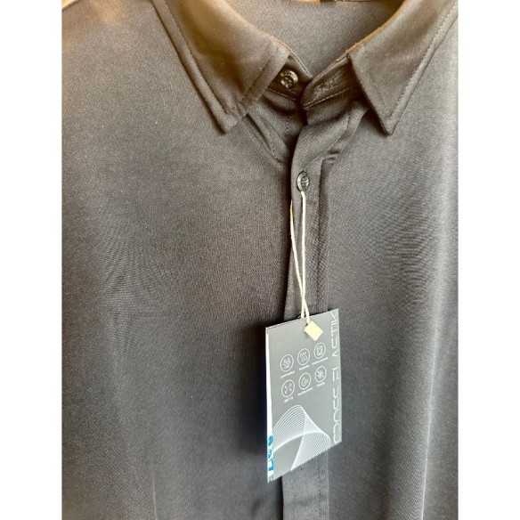 Women's Shirt with Mao Collar M/LL Elastic Interlock Fabric PIETRO | Gary's