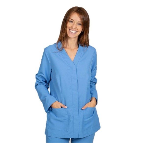 Veste sanitaire en microfibre à manches longues AITANA | Gary's