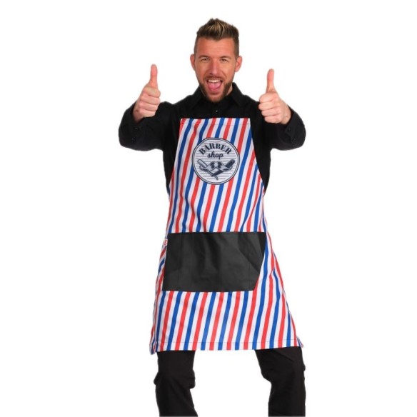 Barbershop Apron with Black Pocket | Lacla Uniforms | Veslab