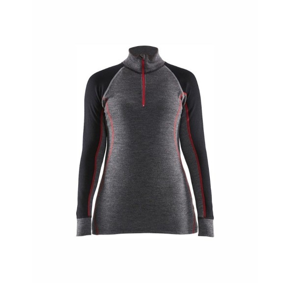 Camiseta térmica mujer cremallera Xwarm 100% Merino