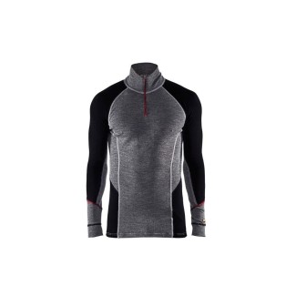 Underwear Zip-Neck Top XWarm100% Merino