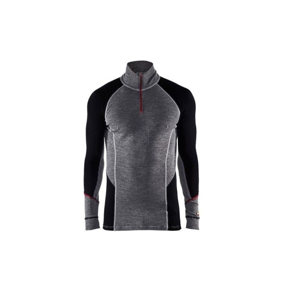 Camiseta térmica cremallera XWarm 100% Merino
