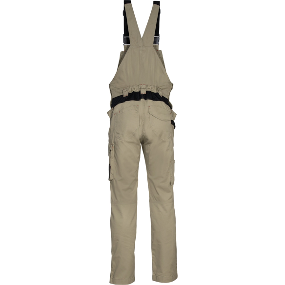 Peto de Trabajo Steel beige trasero | Cofra | Veslab.com