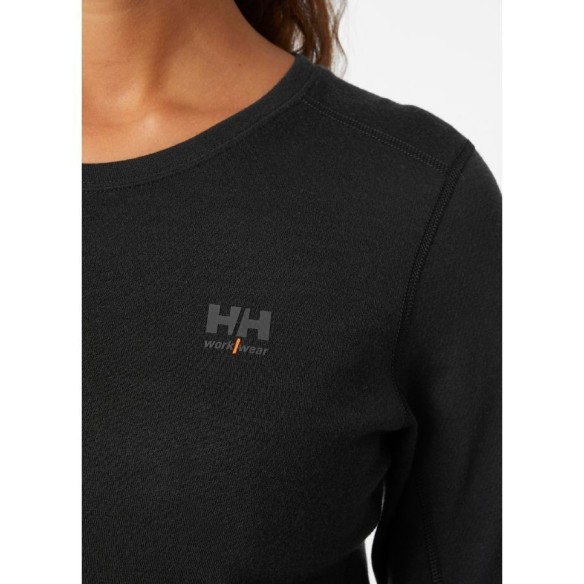 CAMISETA TÉRMICA MUJER HH LIFA MERINO CUELLO REDONDO