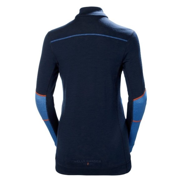 T-SHIRT THERMIQUE FEMME HH LIFA MERINO DEMI ZIP