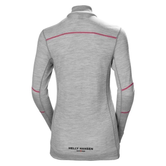 CAMISETA TÉRMICA MUJER HH LIFA MERINO MEDIA CREMALLERA