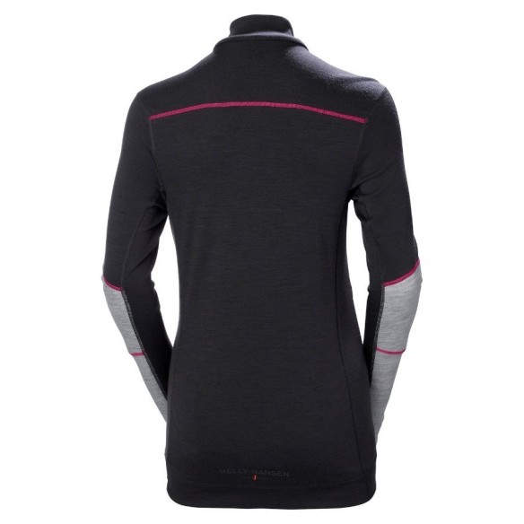 CAMISETA TÉRMICA MUJER HH LIFA MERINO MEDIA CREMALLERA