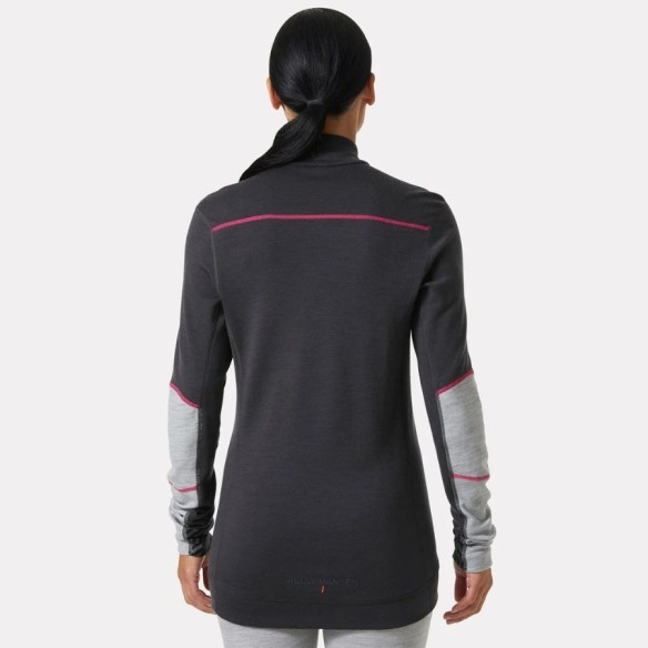 CAMISETA TÉRMICA MUJER HH LIFA MERINO MEDIA CREMALLERA