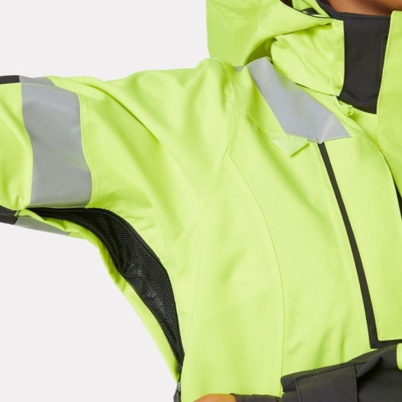 Cette veste d'hiver imperméable pour femme est idéale pour les travailleuses à la recherche d'un vêtement durable, confortable e