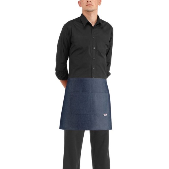 Short waiter apron Barman JEANS Egochef | Veslab
