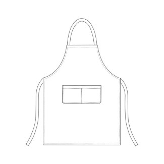 Delantal de cocina con peto Graphic Egochef 2