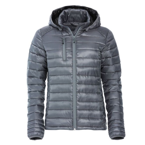 Chaqueta acolchada para mujer Hudson Clique Gris